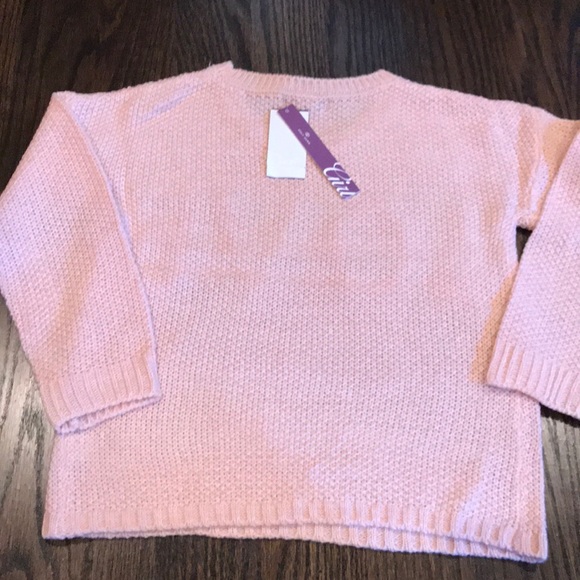 Aqua Girls (Bloomingdales) Pink Sweater LOVE NWT - Picture 2 of 5
